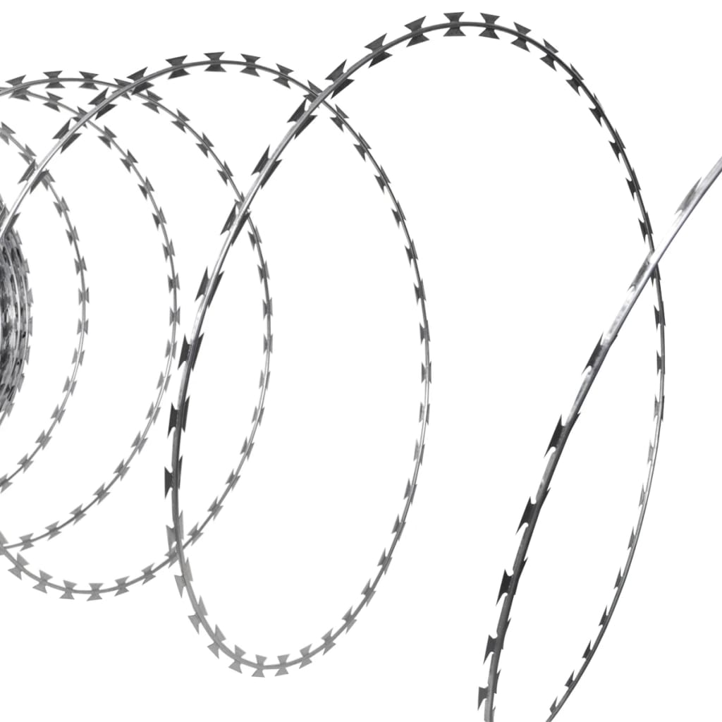 pigtråde 2 stk. 60 m spiralformet galvaniseret stål