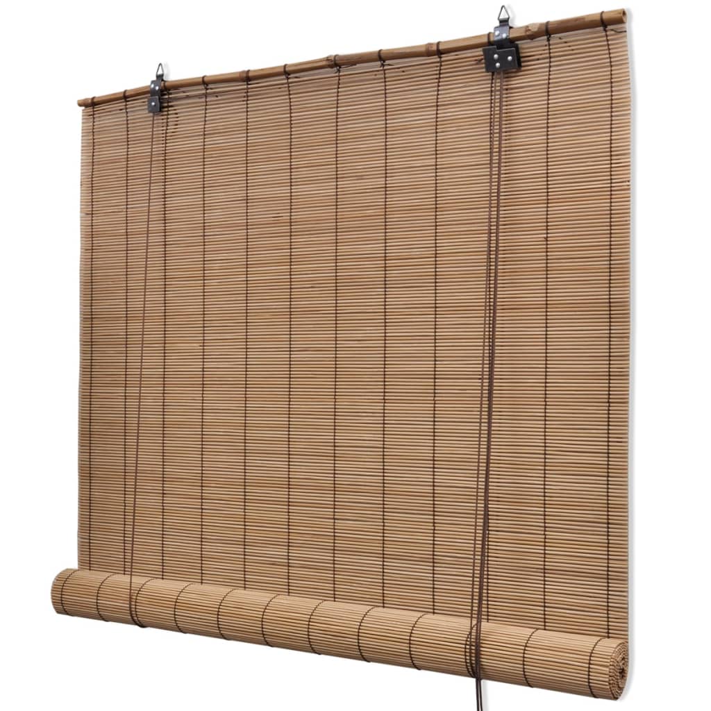 rullegardiner 2 stk. 120x220 cm bambus brun