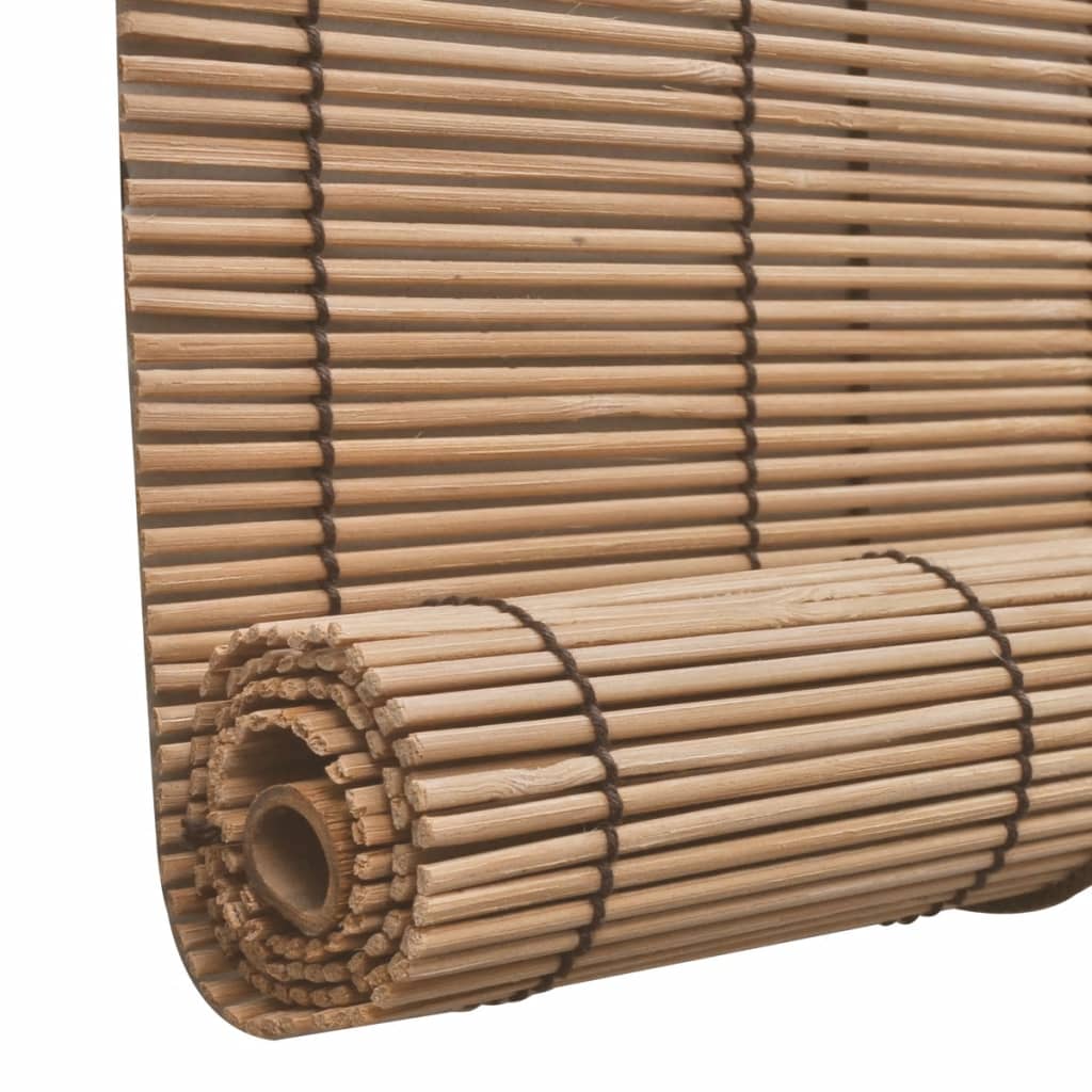 rullegardiner 2 stk. 120x220 cm bambus brun
