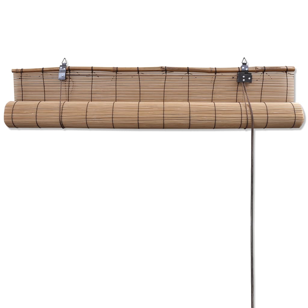 rullegardiner 2 stk. 150x220 cm bambus brun