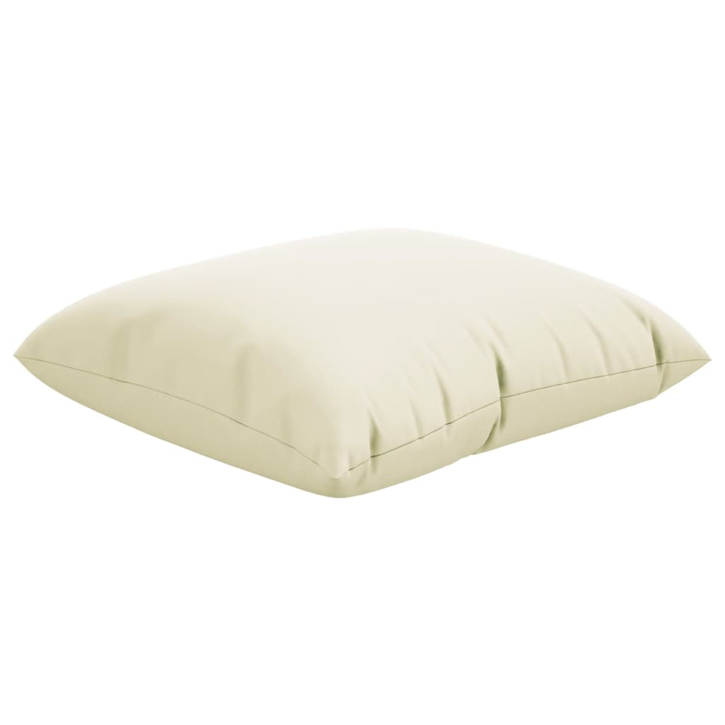 pyntepuder 4 stk. 50x50 cm stof cremefarvet