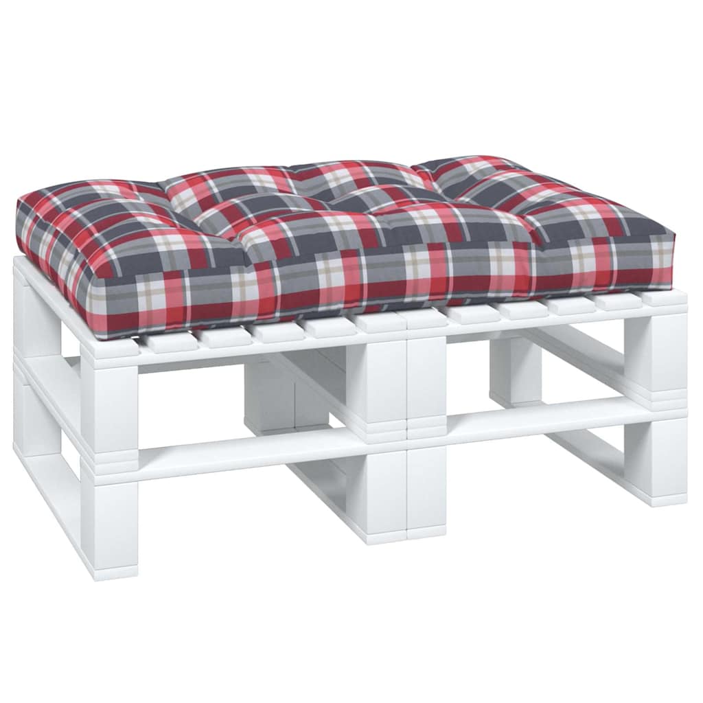 pallehynde 120x80x12 cm stof rødternet