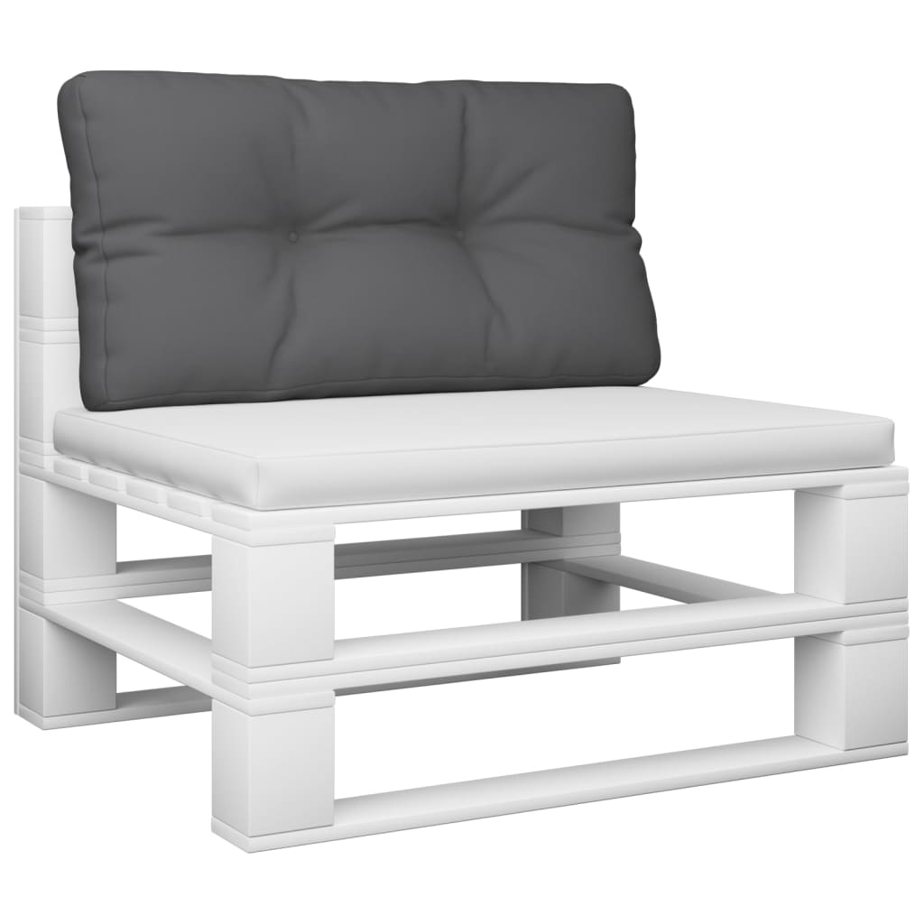 pallehynde 70x40x12 cm stof antracitgrå