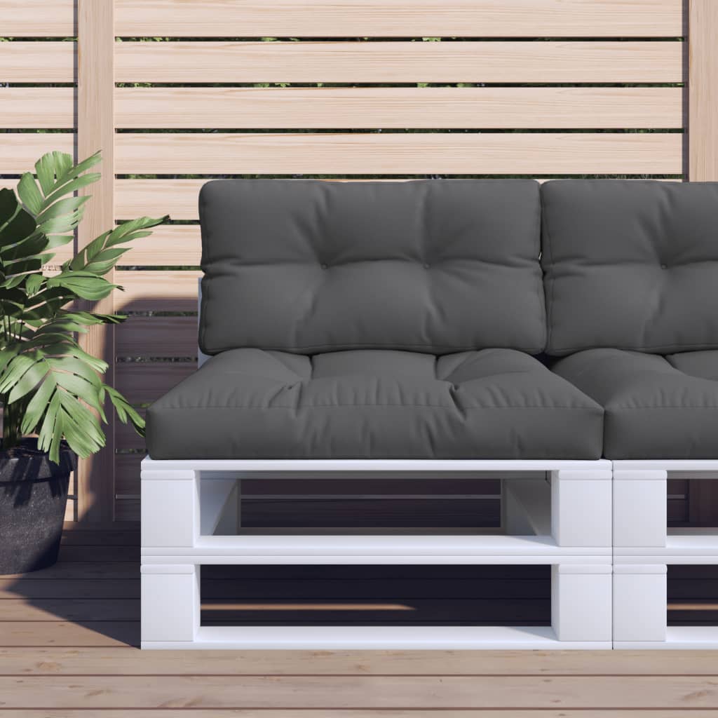 pallehynde 70x40x12 cm stof antracitgrå