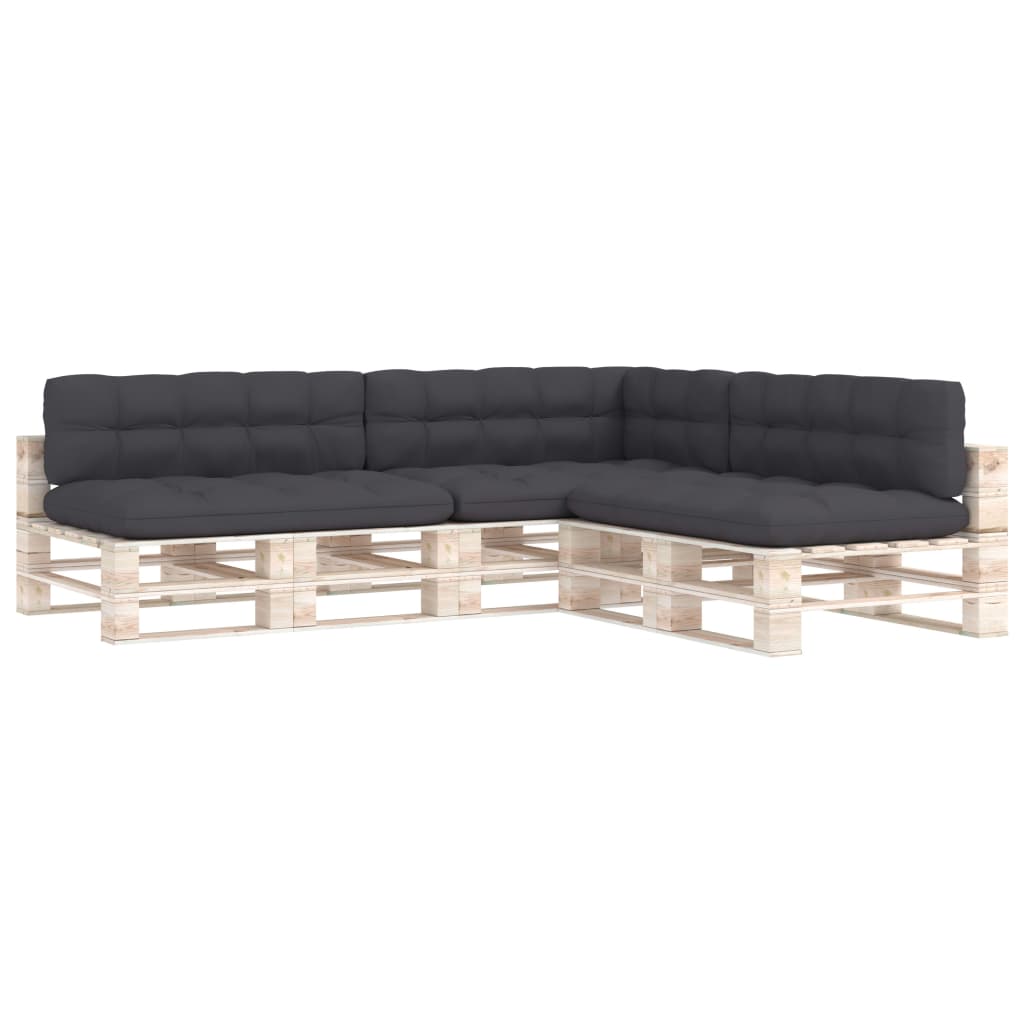 hynder til pallesofa 7 stk. antracitgrå