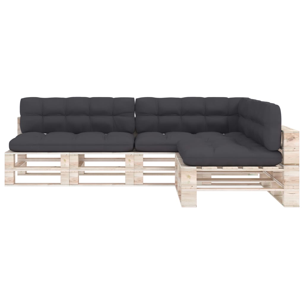hynder til pallesofa 7 stk. antracitgrå