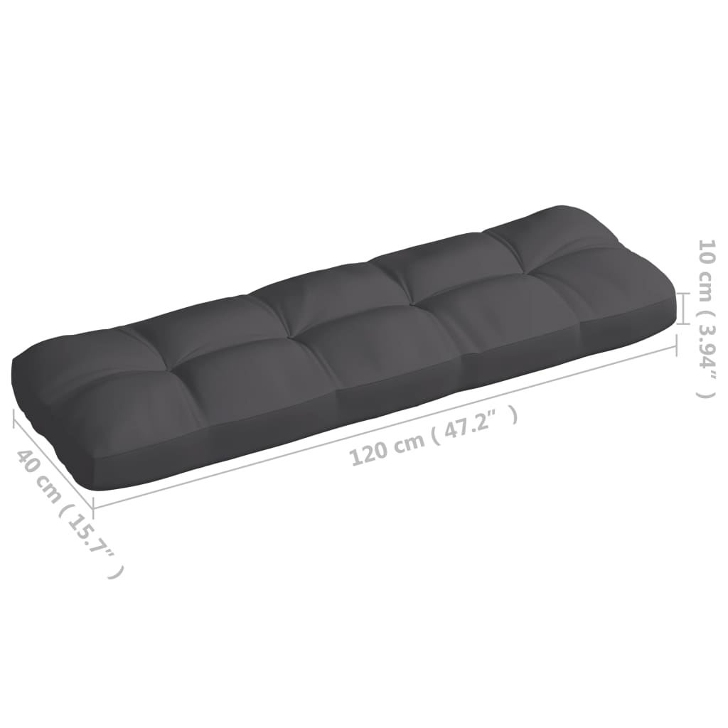 hynder til pallesofa 7 stk. antracitgrå