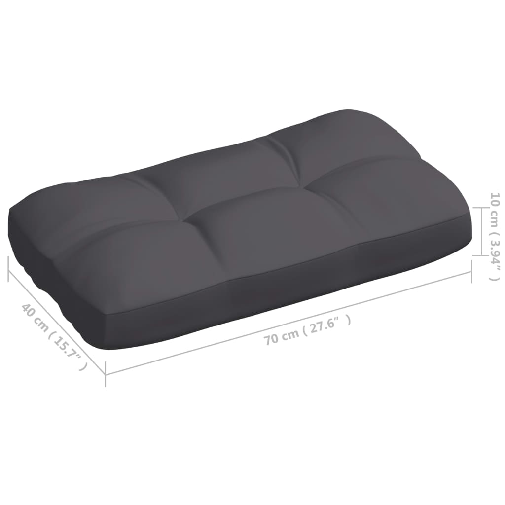 hynder til pallesofa 7 stk. antracitgrå