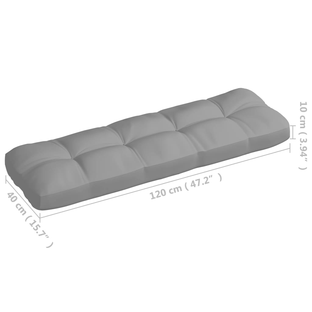 hynder til pallesofa 7 stk. grå