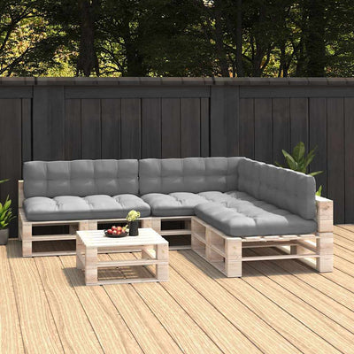 hynder til pallesofa 7 stk. grå