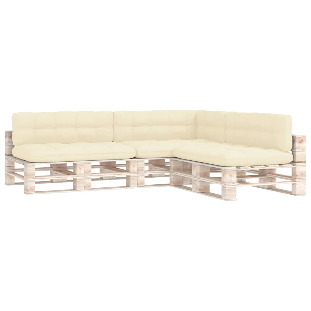 hynder til pallesofa 7 stk. cremefarvet