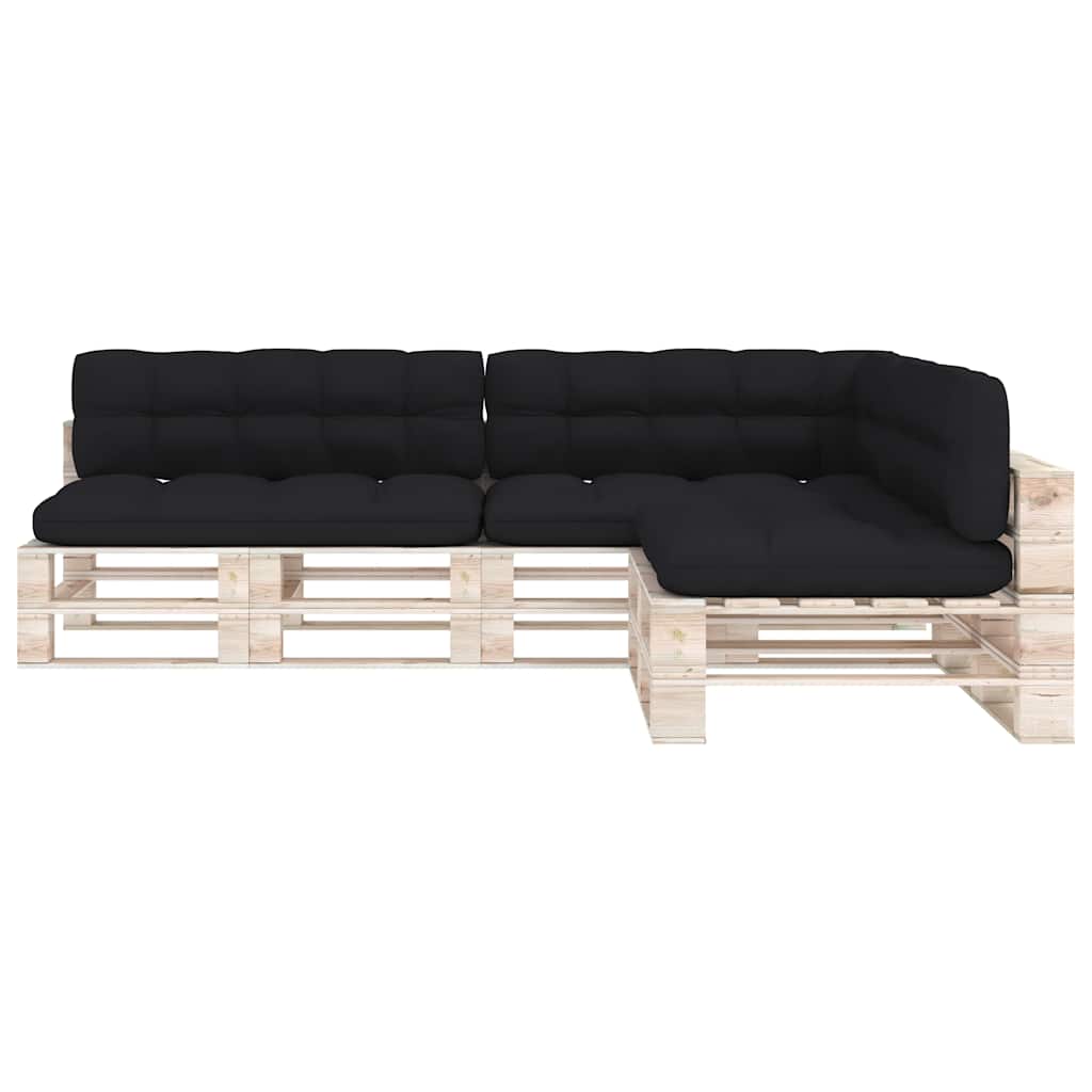 hynder til pallesofa 7 stk. sort