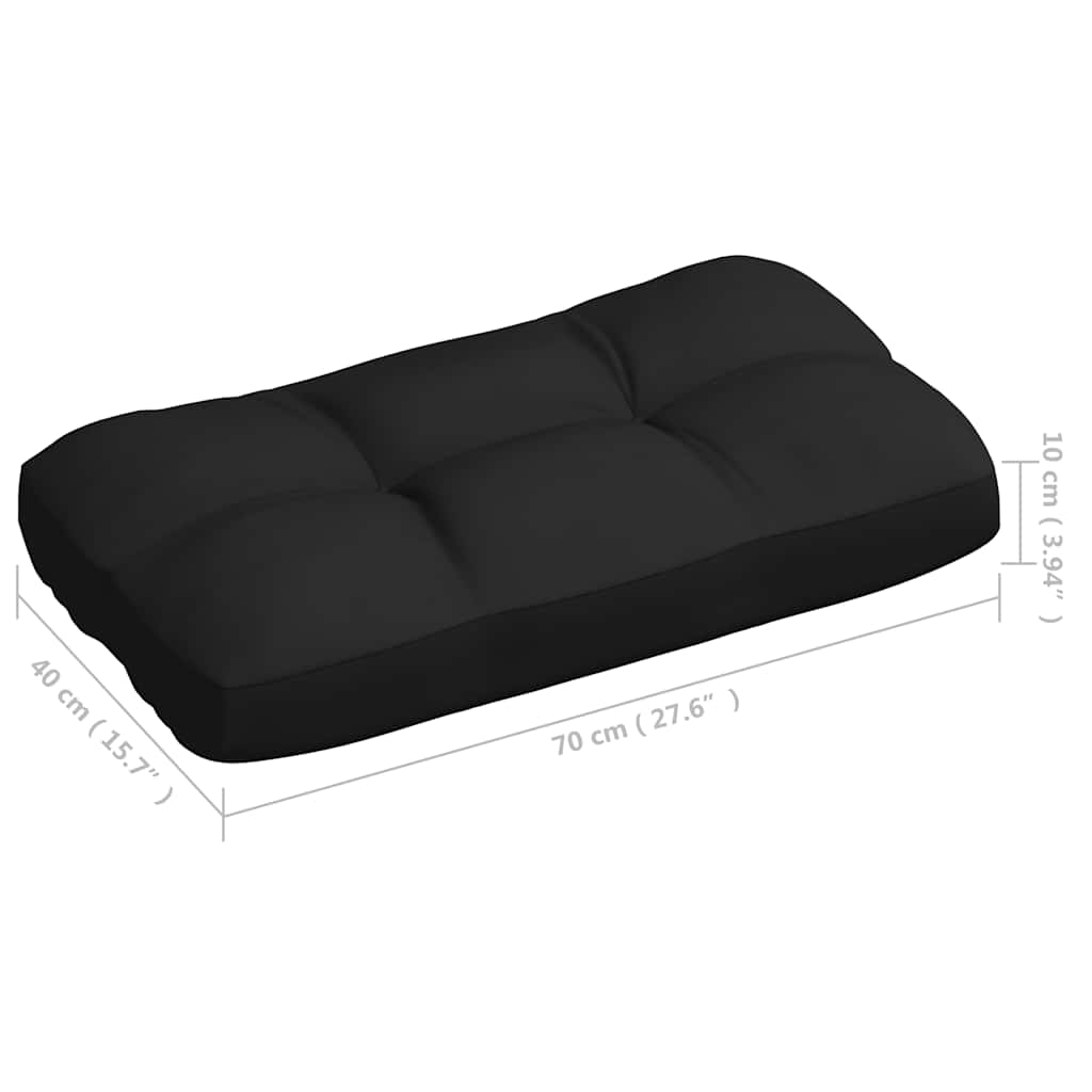 hynder til pallesofa 7 stk. sort