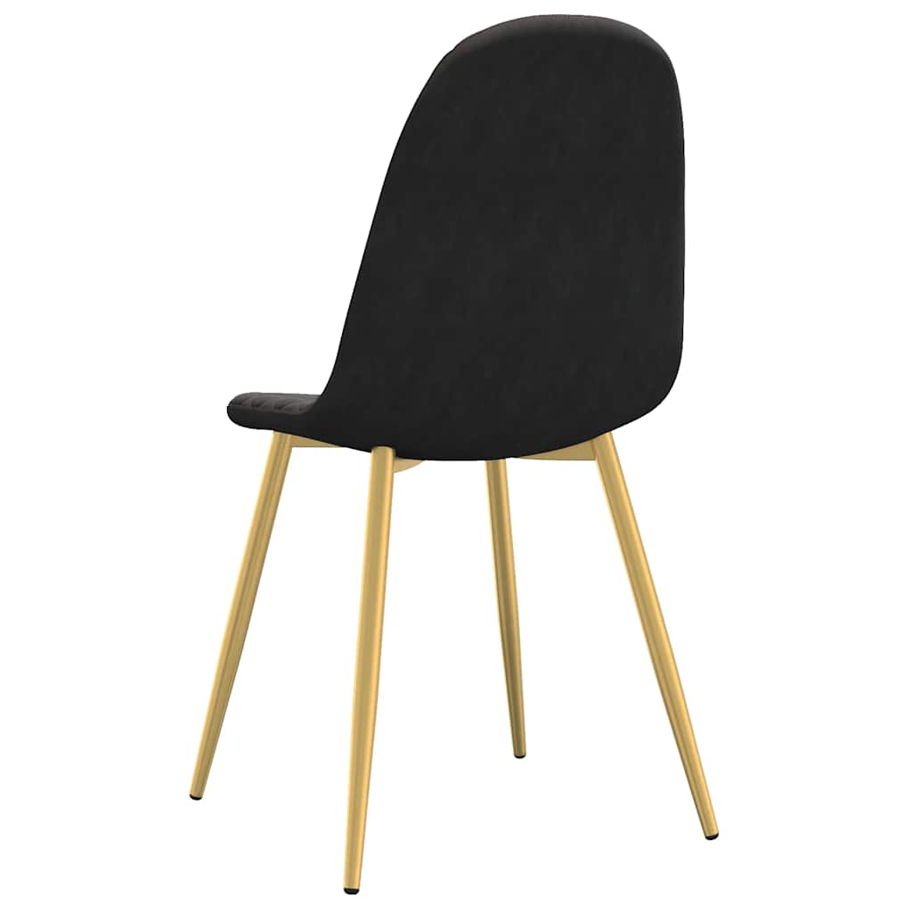 spisebordsstole 4 stk. velour sort