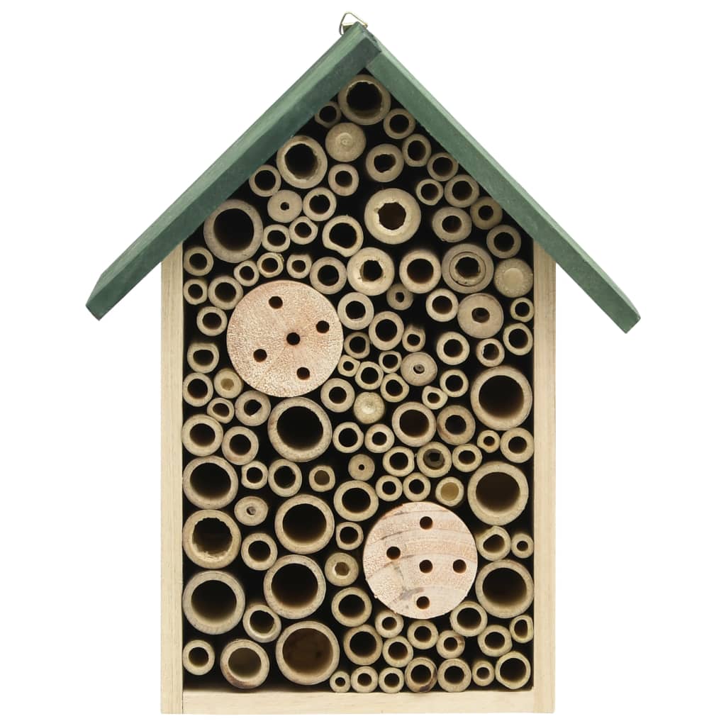 insekthotel 2 stk. 23x14x29 cm fyrretræ