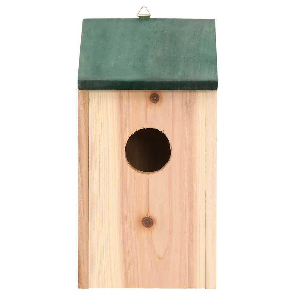 fuglehuse 10 stk. 12x12x22 cm massivt fyrretræ