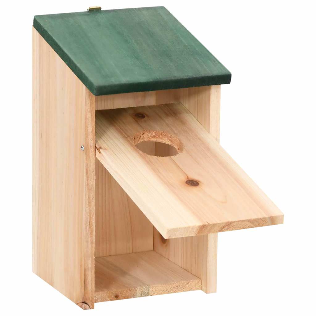 fuglehuse 10 stk. 12x12x22 cm massivt fyrretræ