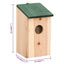 fuglehuse 10 stk. 12x12x22 cm massivt fyrretræ