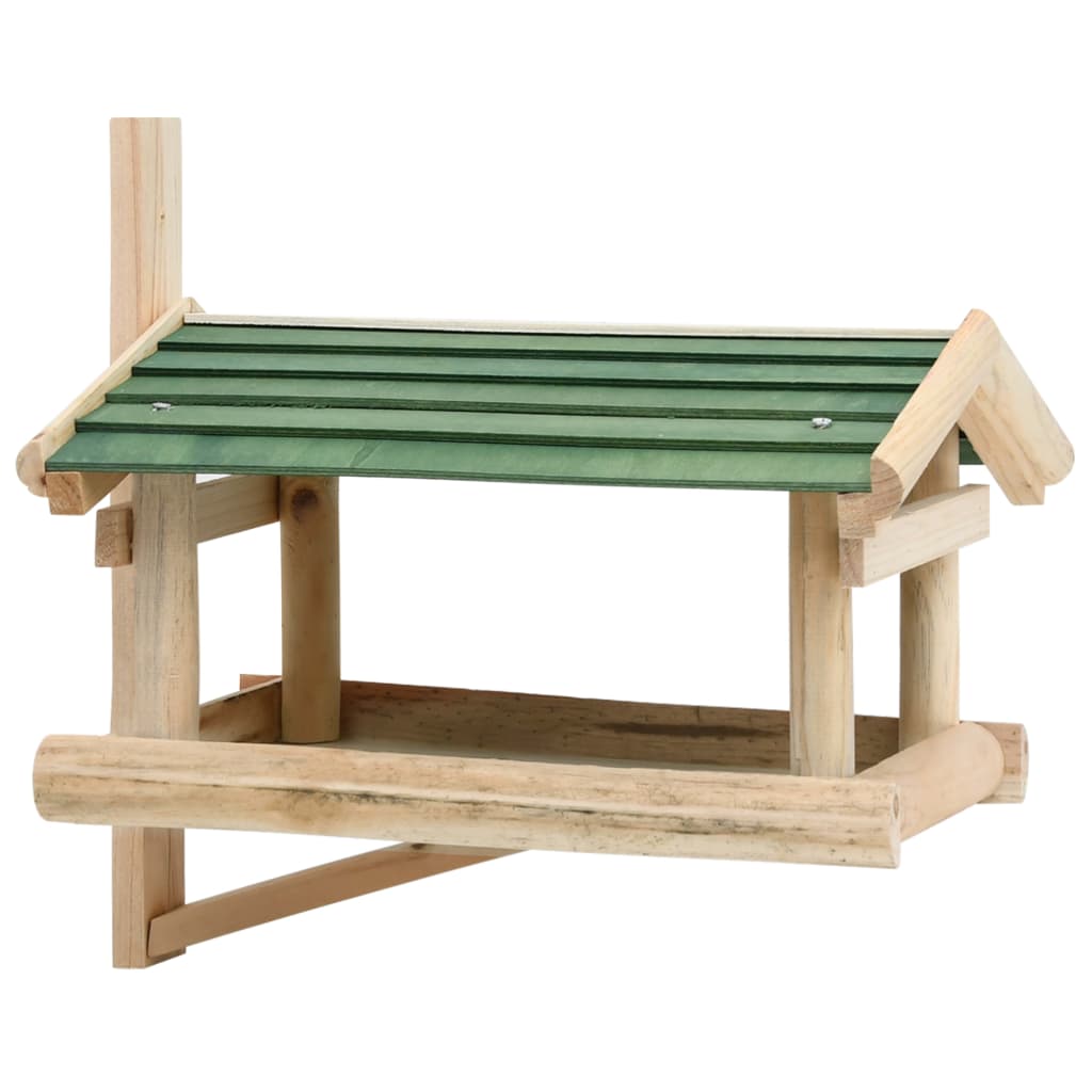 fuglefoderhus 35x29,5x21 cm massivt træ