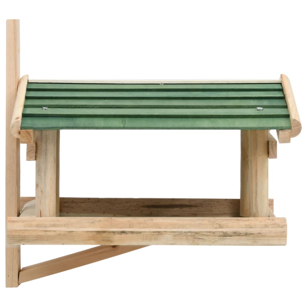 fuglefoderhus 35x29,5x21 cm massivt træ