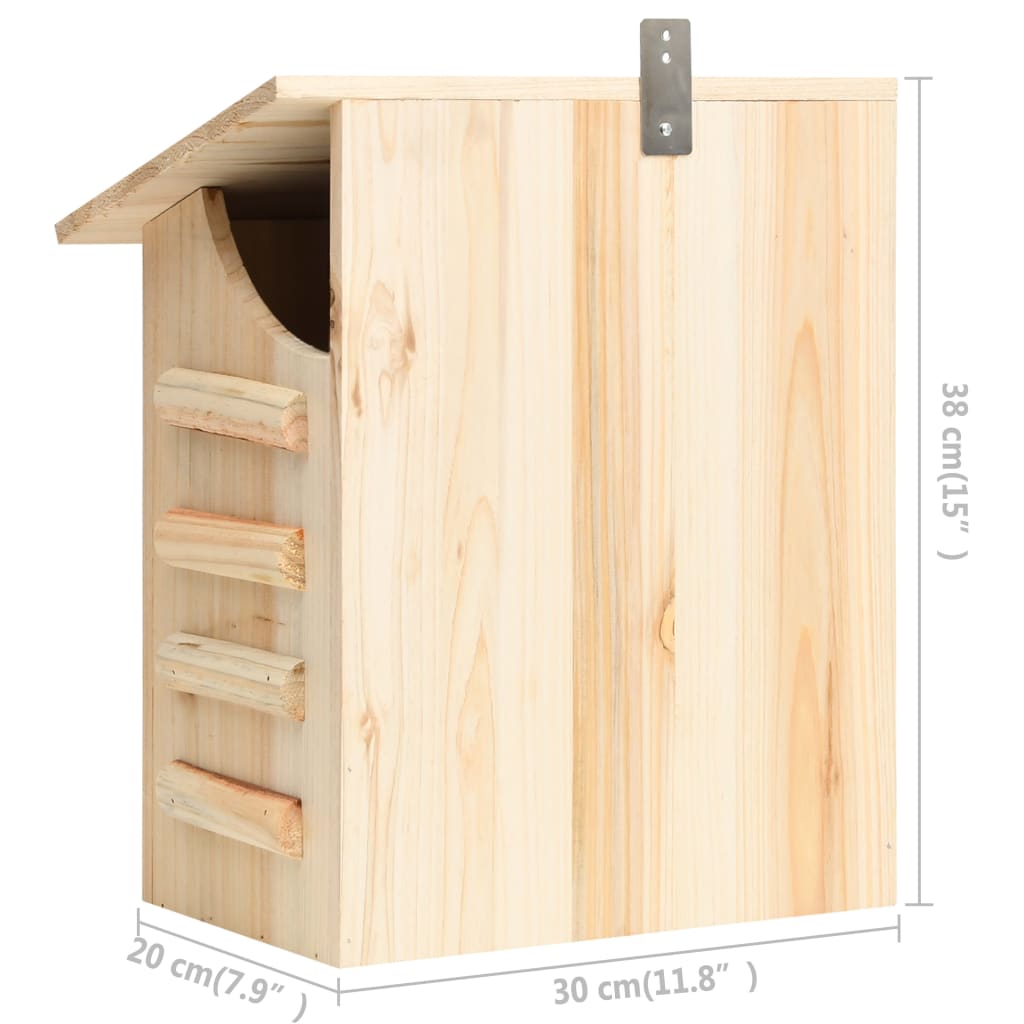 flagermuskasse 30x20x38 cm massivt fyrretræ