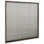 plisseret insektnet til vinduer aluminium 120x120 cm brun