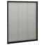 plisseret insektnet til vinduer 80x100 cm aluminium antracitgrå