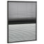 plisseret insektnet til vinduer aluminium 60x80 cm med skygge