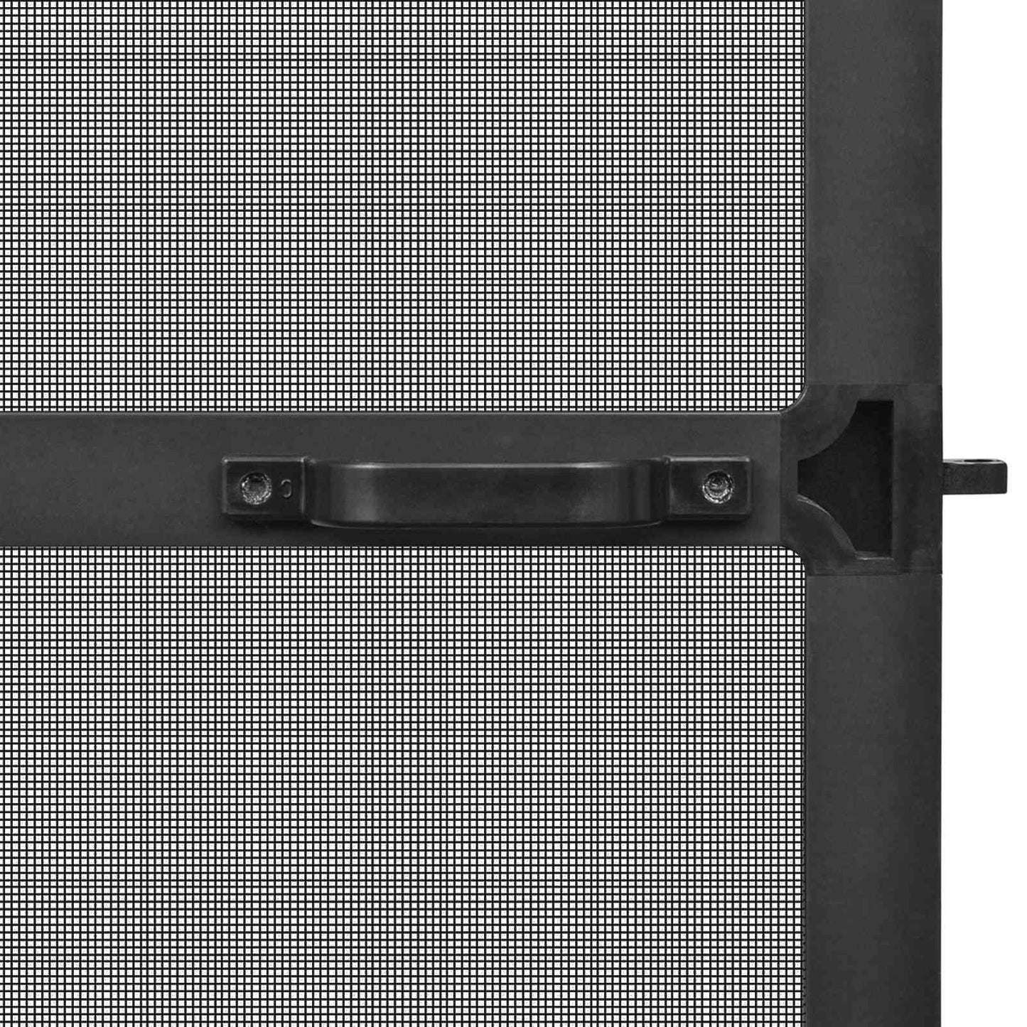 Svingbart insektnet Anthracit og sort 100 x 215 cm