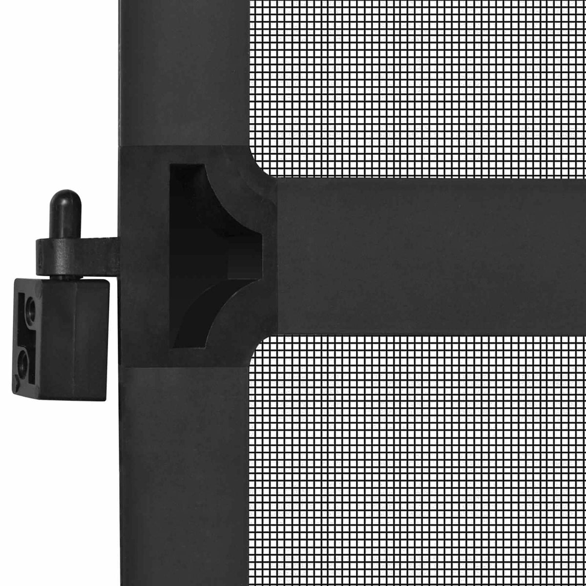 Svingbart insektnet Anthracit og sort 120 x 240 cm