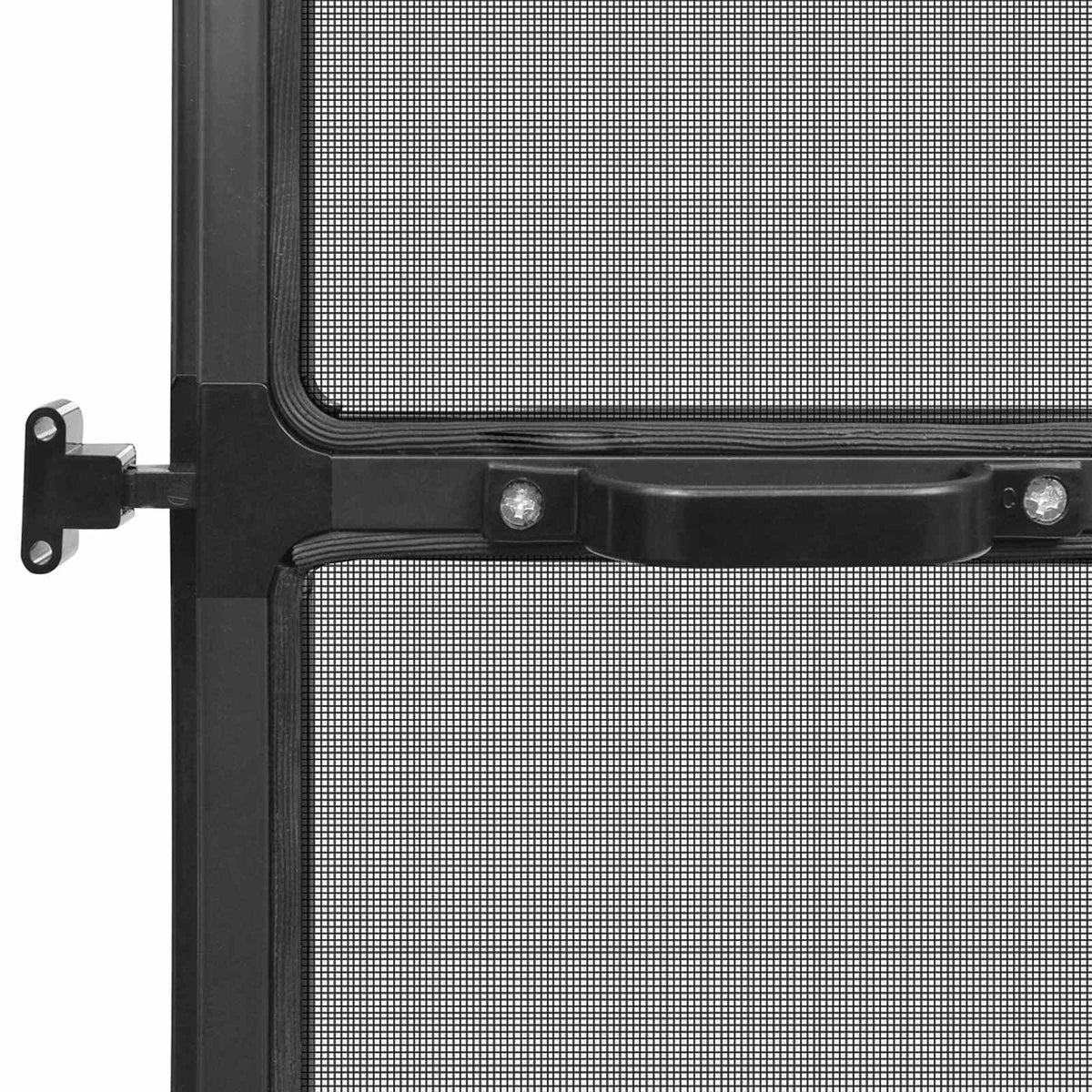 Svingbart insektnet Anthracit og sort 120 x 240 cm