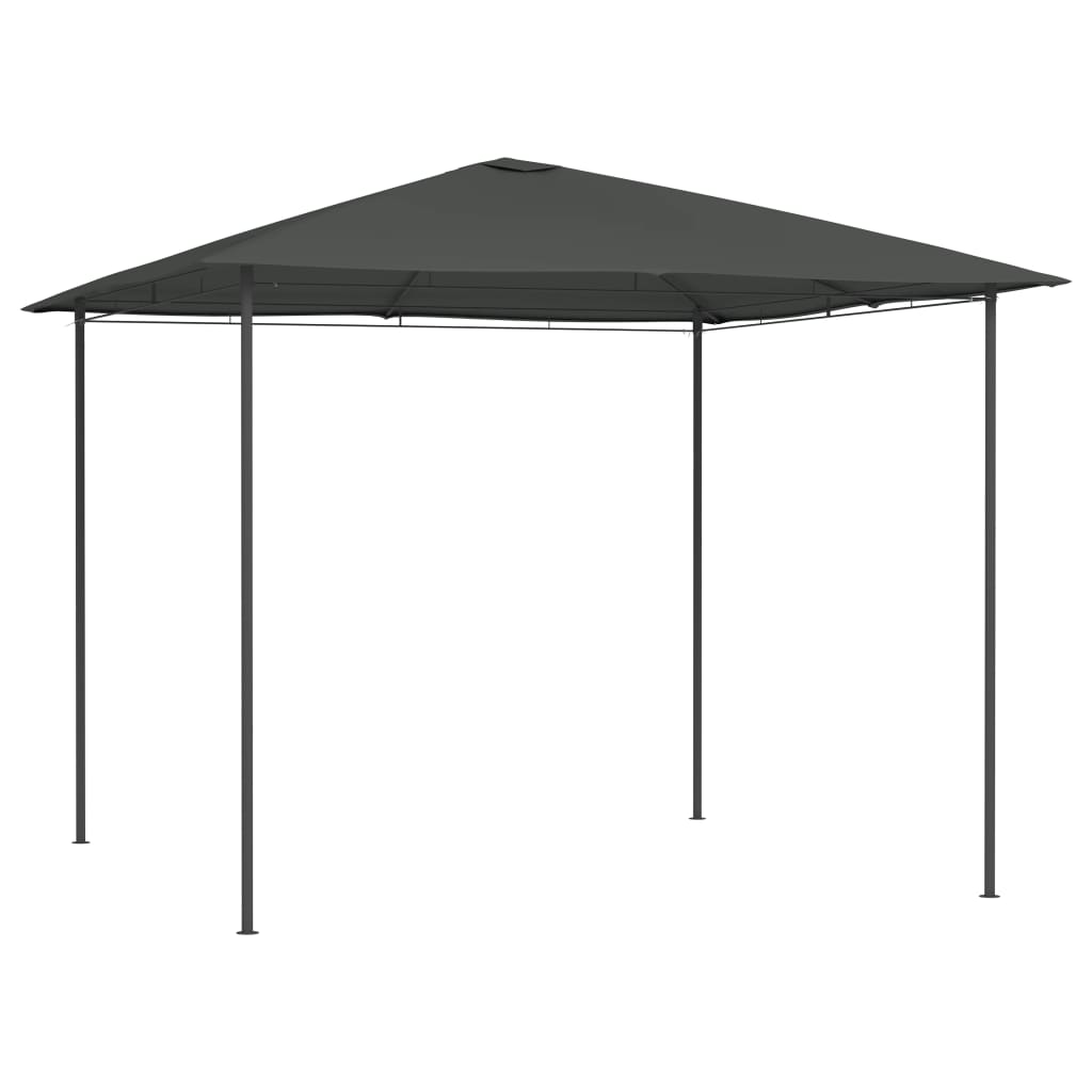 pavillon 3x3x2,6 m 160 g/m² antracitgrå