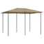 havepavillon 3x4x2,6 160 g/m² gråbrun
