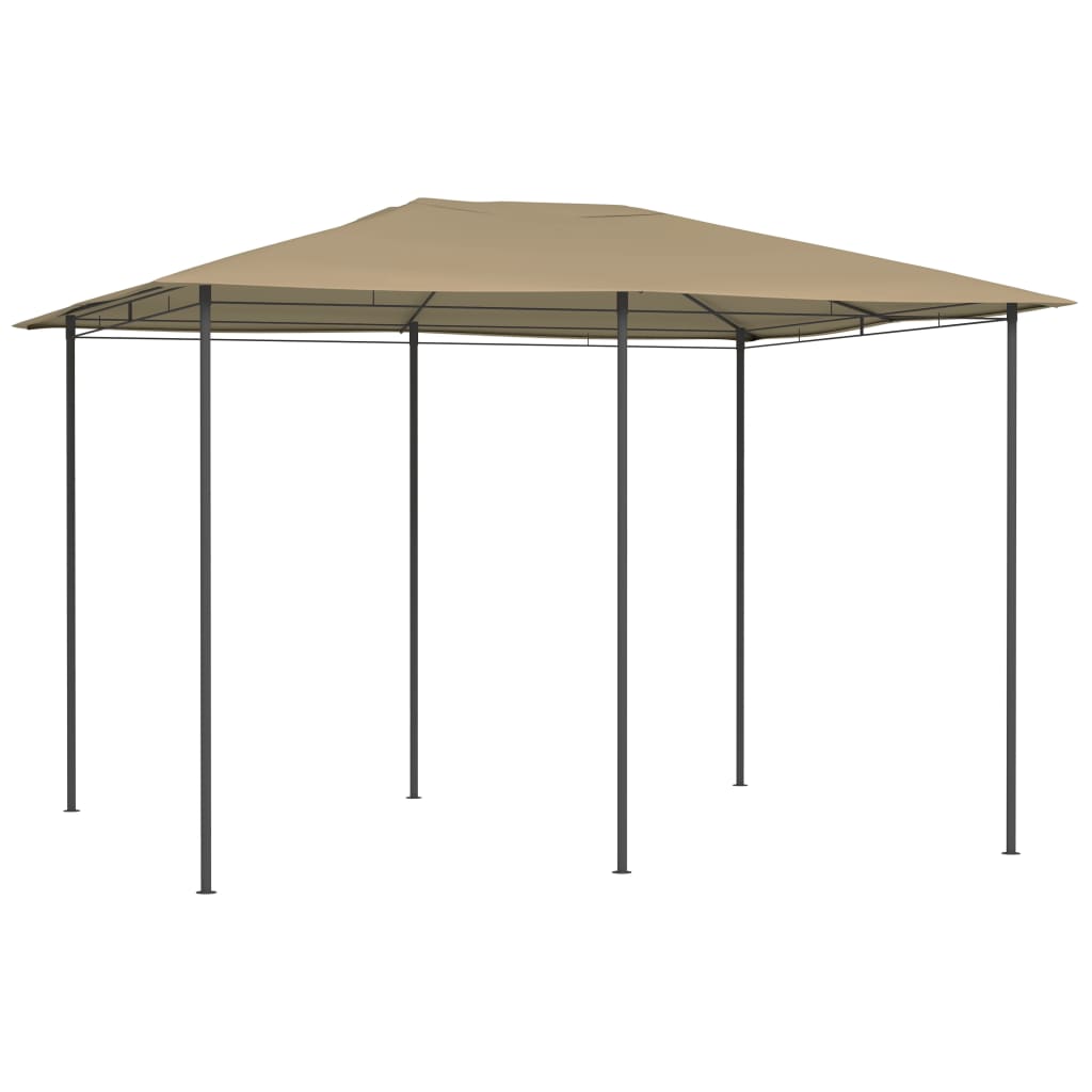havepavillon 3x4x2,6 160 g/m² gråbrun