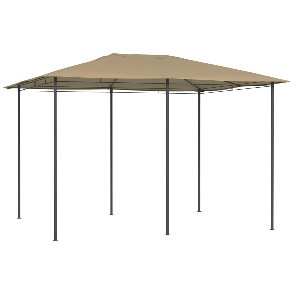 havepavillon 3x4x2,6 160 g/m² gråbrun
