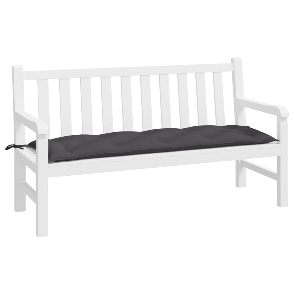 hynde til havebænk 150x50x7 cm oxfordstof antracitgrå