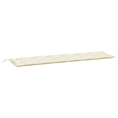 hynde til havebænk 200x50x7 cm oxfordstof cremehvid