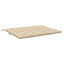 hynde til havebænk 120x(50+50)x7 cm oxfordstof beige