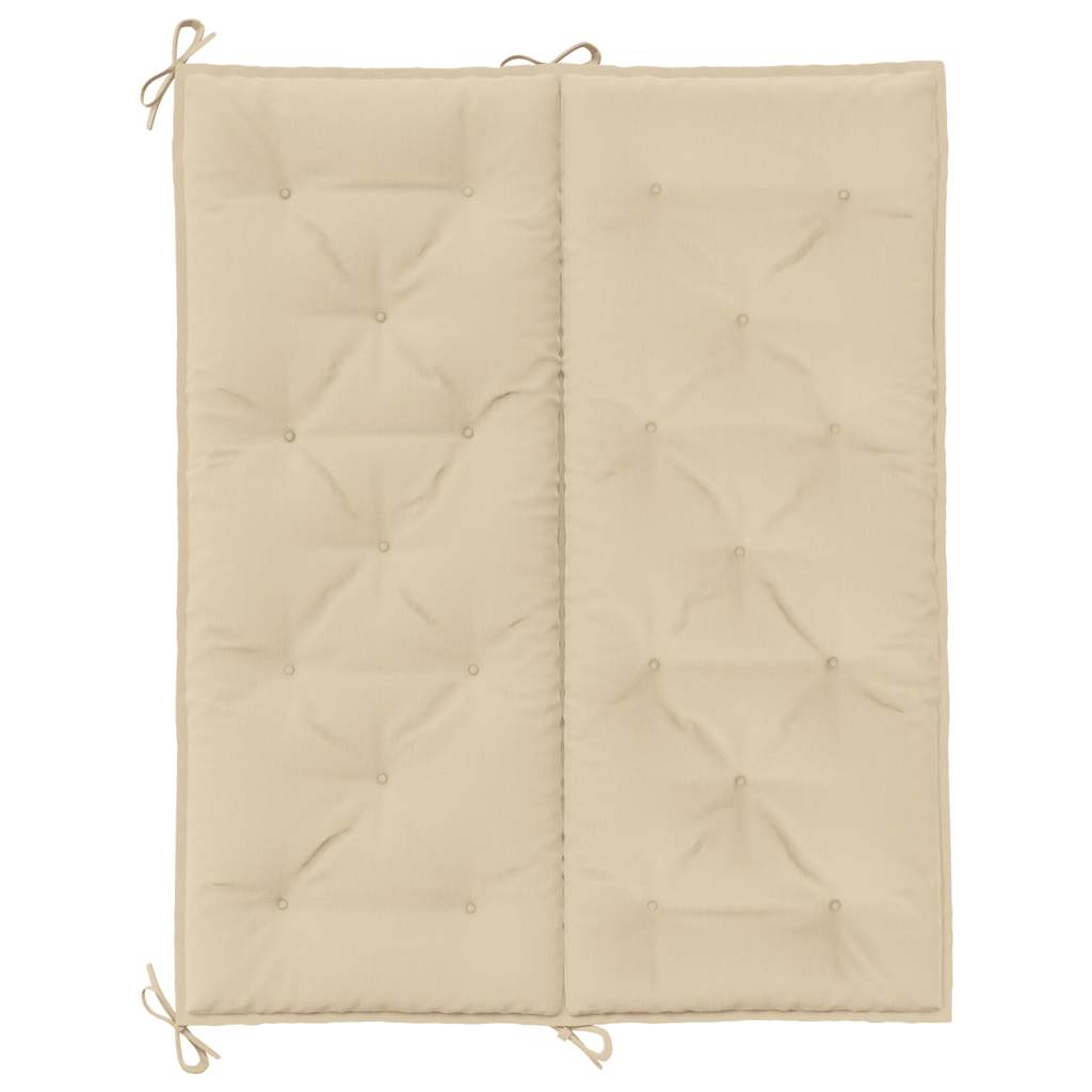 hynde til havebænk 120x(50+50)x7 cm oxfordstof beige