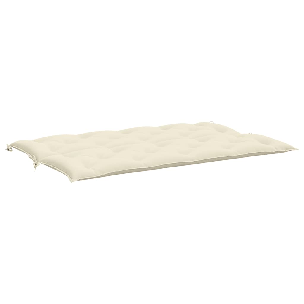 hynde til havebænk 150x(50+50)x7 cm oxfordstof cremehvid