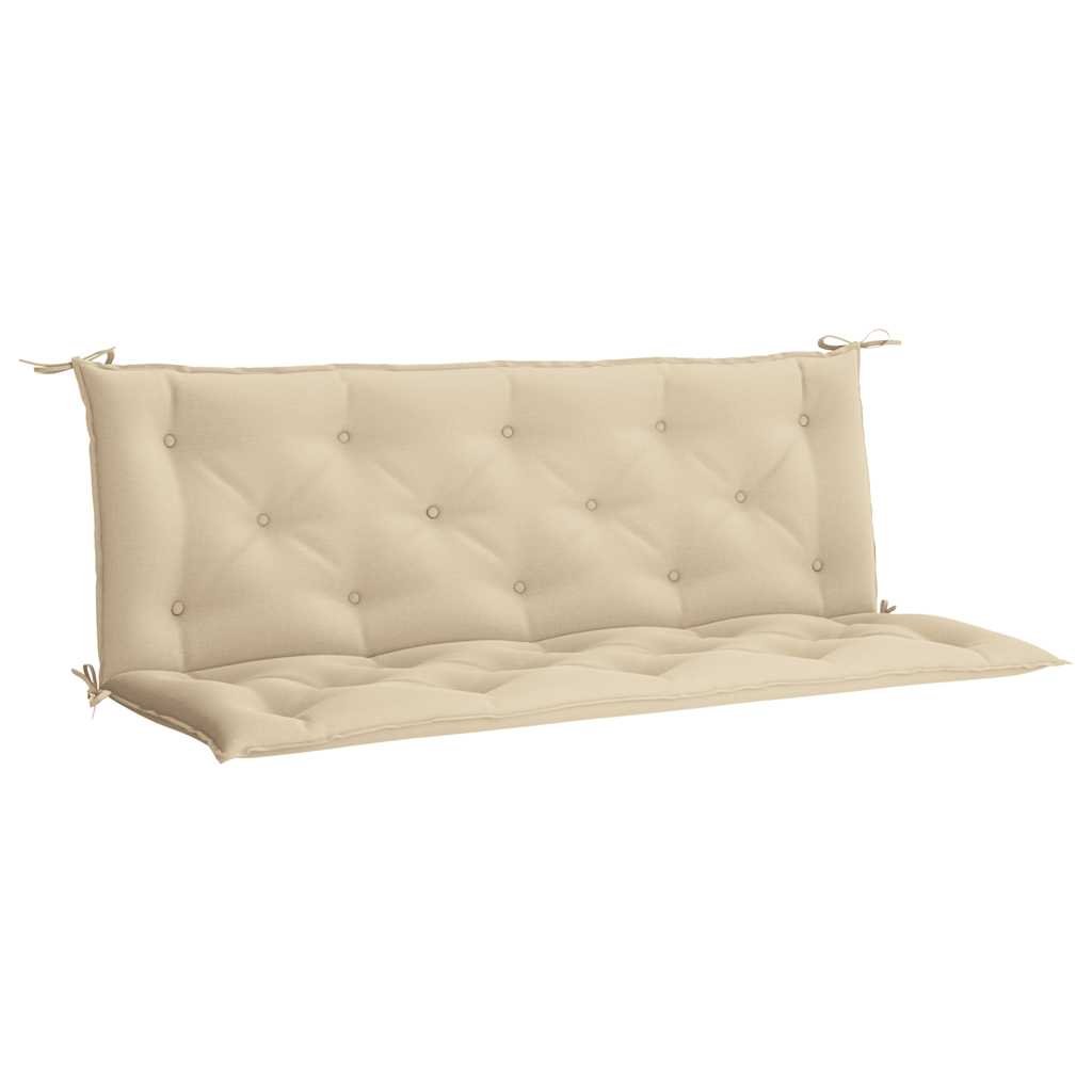 hynde til havebænk 150x(50+50)x7 cm oxfordstof beige