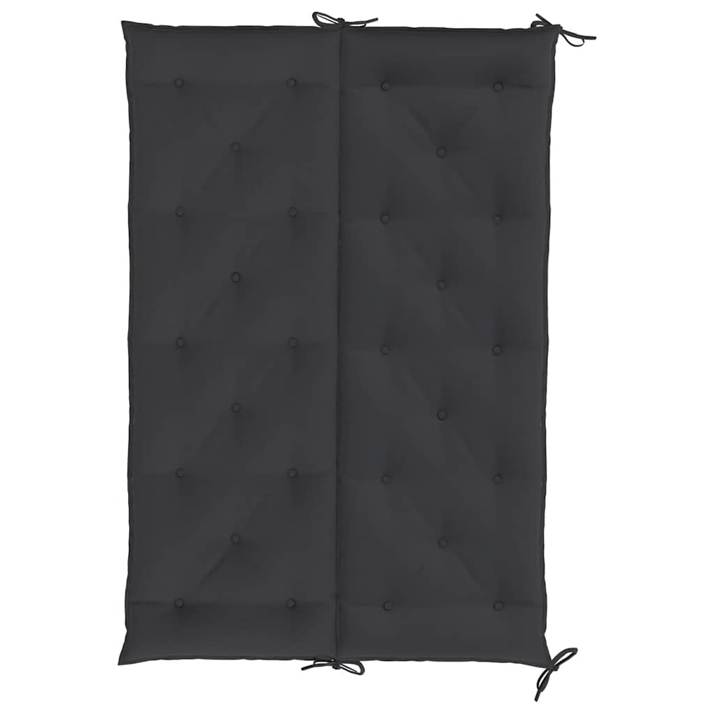 hynde til havebænk 150x(50+50)x7 cm oxfordstof sort