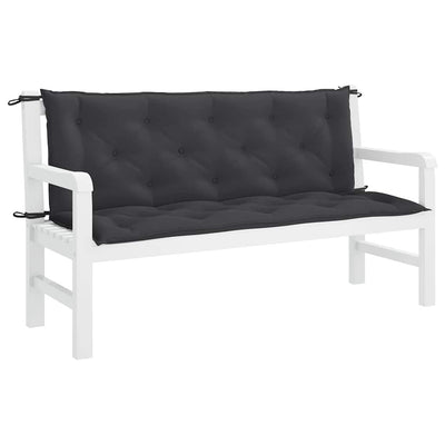 hynde til havebænk 150x(50+50)x7 cm oxfordstof sort
