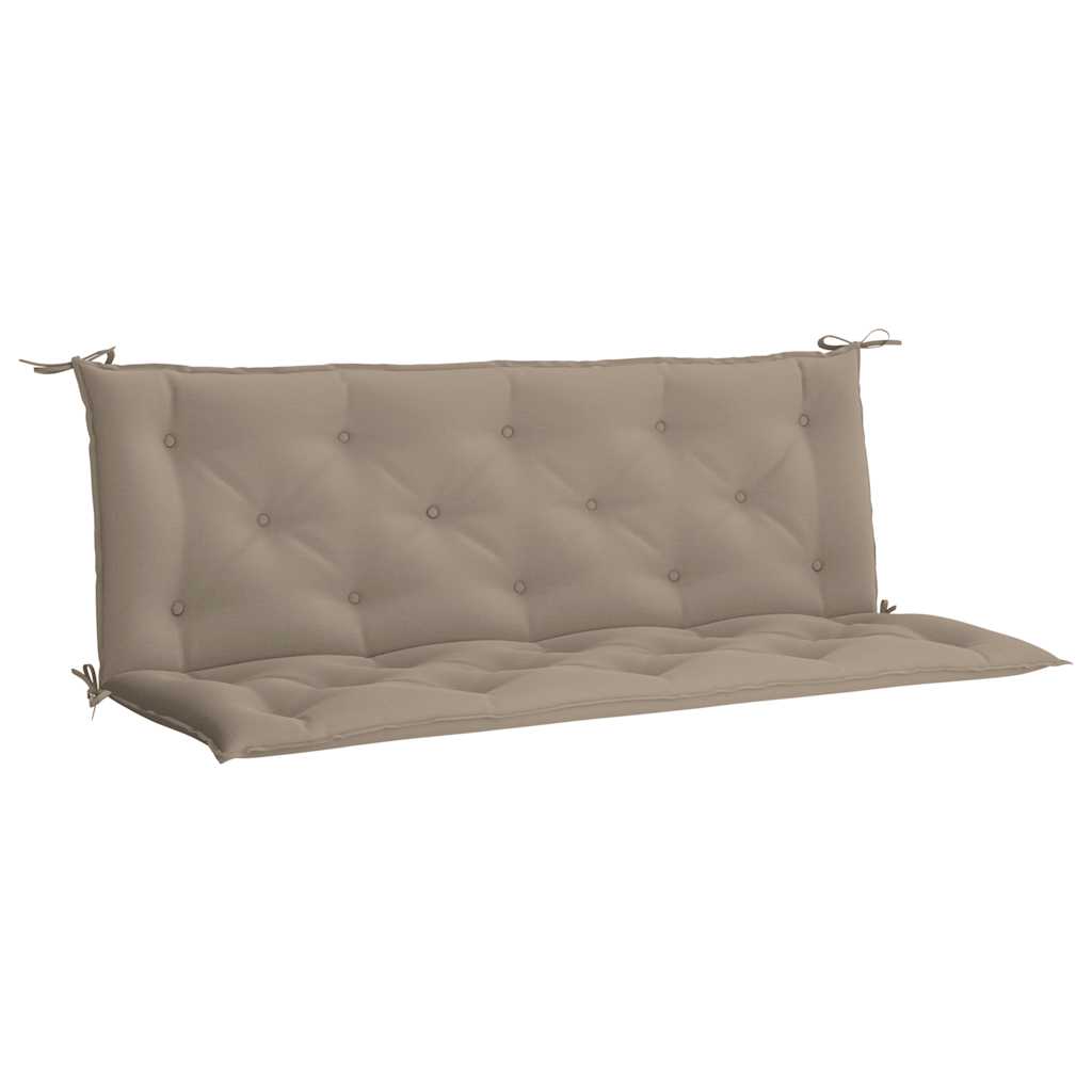 hynde til havebænk 150x(50+50)x7 cm oxfordstof gråbrun