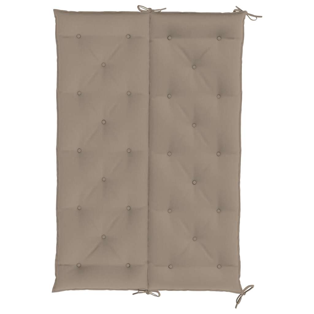 hynde til havebænk 150x(50+50)x7 cm oxfordstof gråbrun