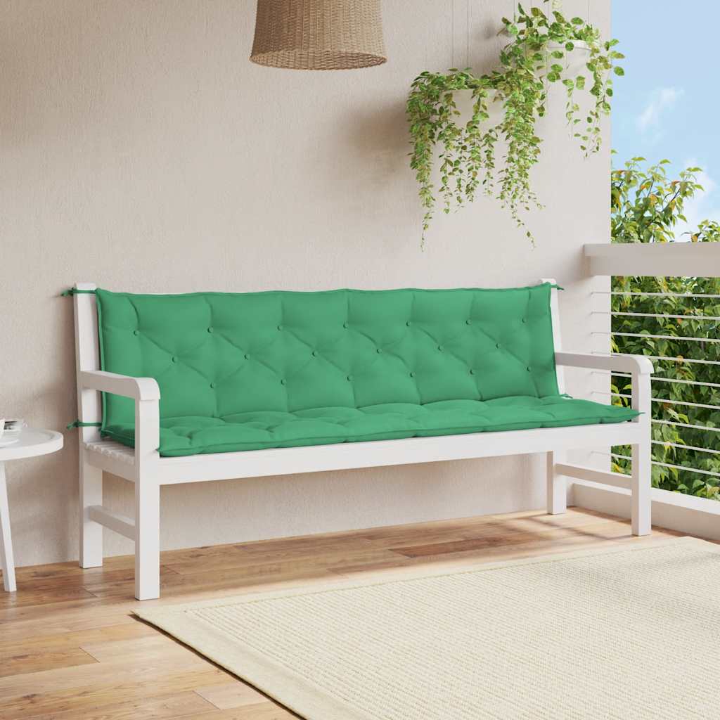 hynde til havebænk 200x(50+50)x7 cm oxfordstof grøn