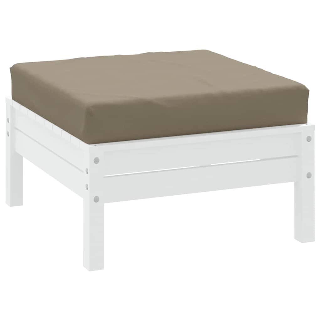 pallehynde 60x60x6 cm oxfordstof gråbrun