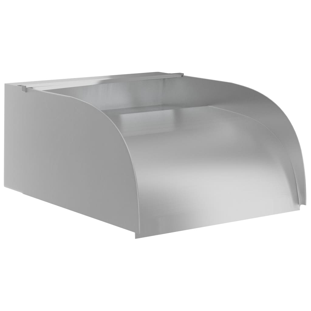 havespringvand med LED-lys 30x34x14 cm rustfrit stål 304