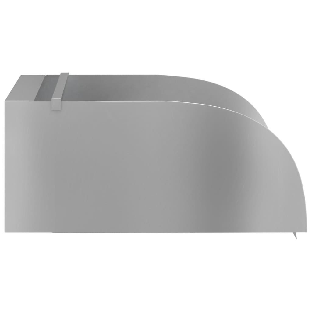 havespringvand med LED-lys 30x34x14 cm rustfrit stål 304