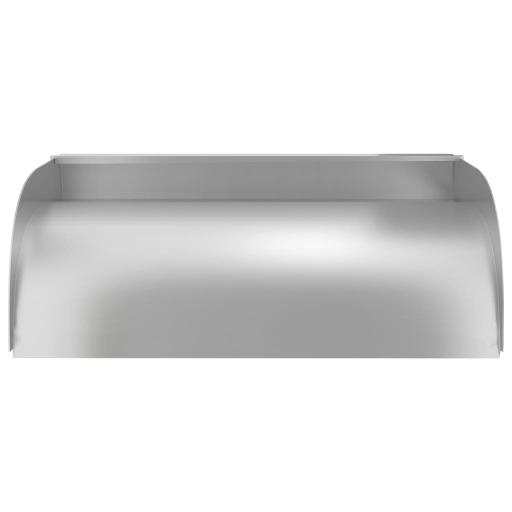havespringvand med LED-lys 45x34x14 cm rustfrit stål 304